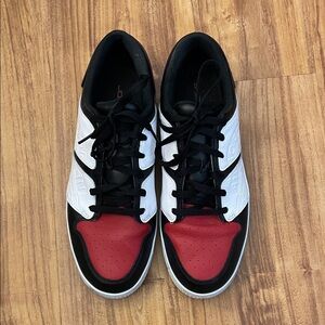 Jordan Red and White Men's Golf Sneakers